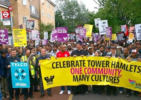 Anti-EDL march Tower Hamlets 2010