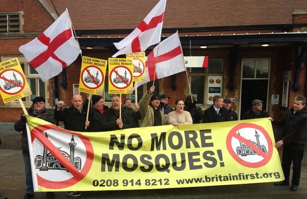 Britain First 'no more mosques'