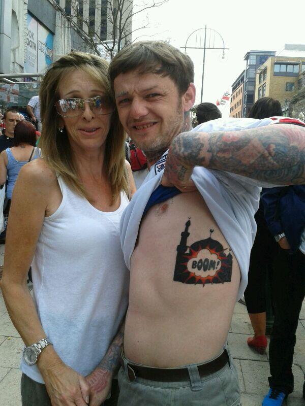 EDL mosque tattoo