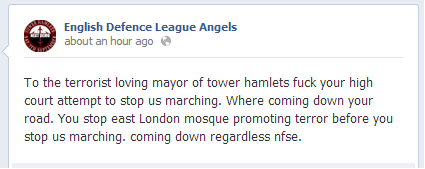 EDL Angels Tower Hamlets