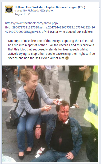 EDL response to assault in Hull