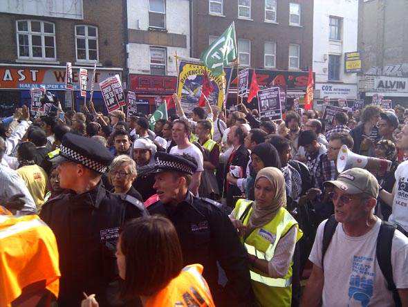 Tower Hamlets anti-EDL protest (2)