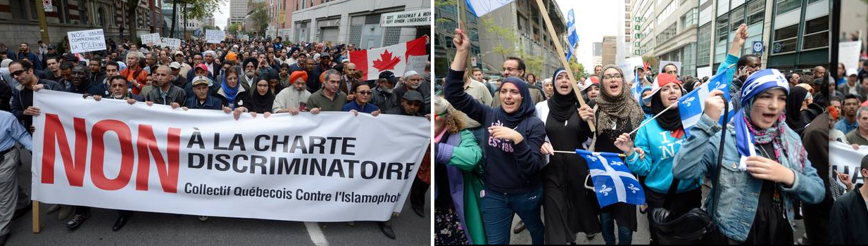 Montreal protest against PQ charter