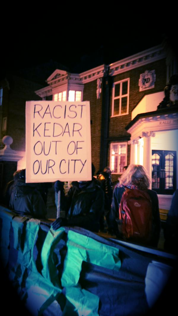 Brighton PSC protest against Mordechai Kedar (2)