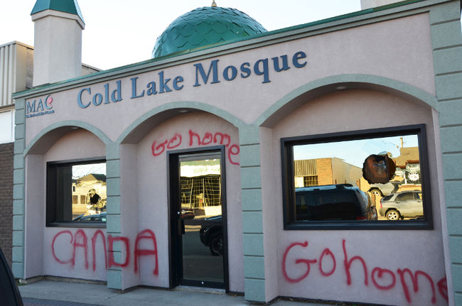 Cold Lake Mosque vandalised