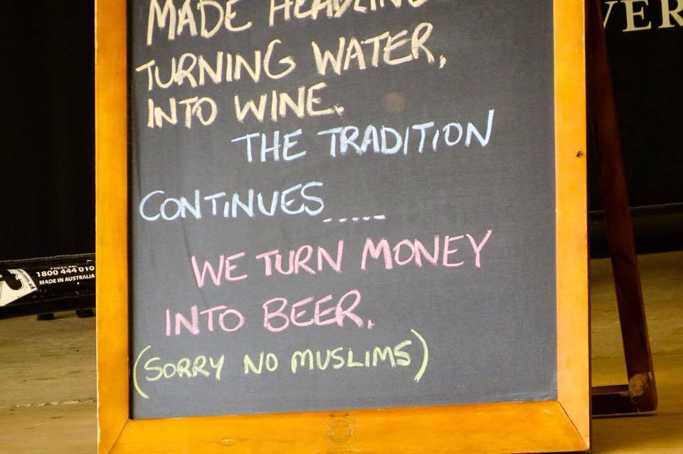 Eagles Nest Bar and Grill 'No Muslims'