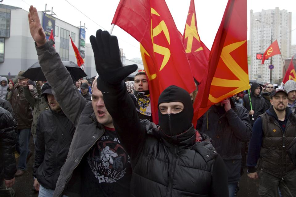 Moscow anti-migrant demonstration November 2013