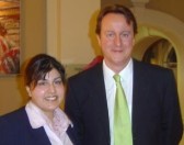 Sayeeda Warsi and Cameron