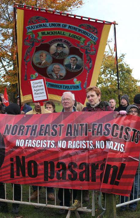 Shotton Colliery anti-EDL protest November 2013